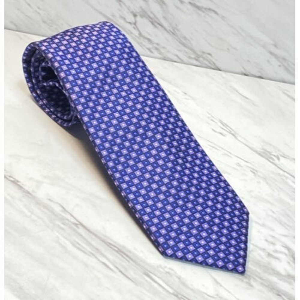 Chaps Men’s Classic Tie 100% Polyester 56”X 3” Blue/purple